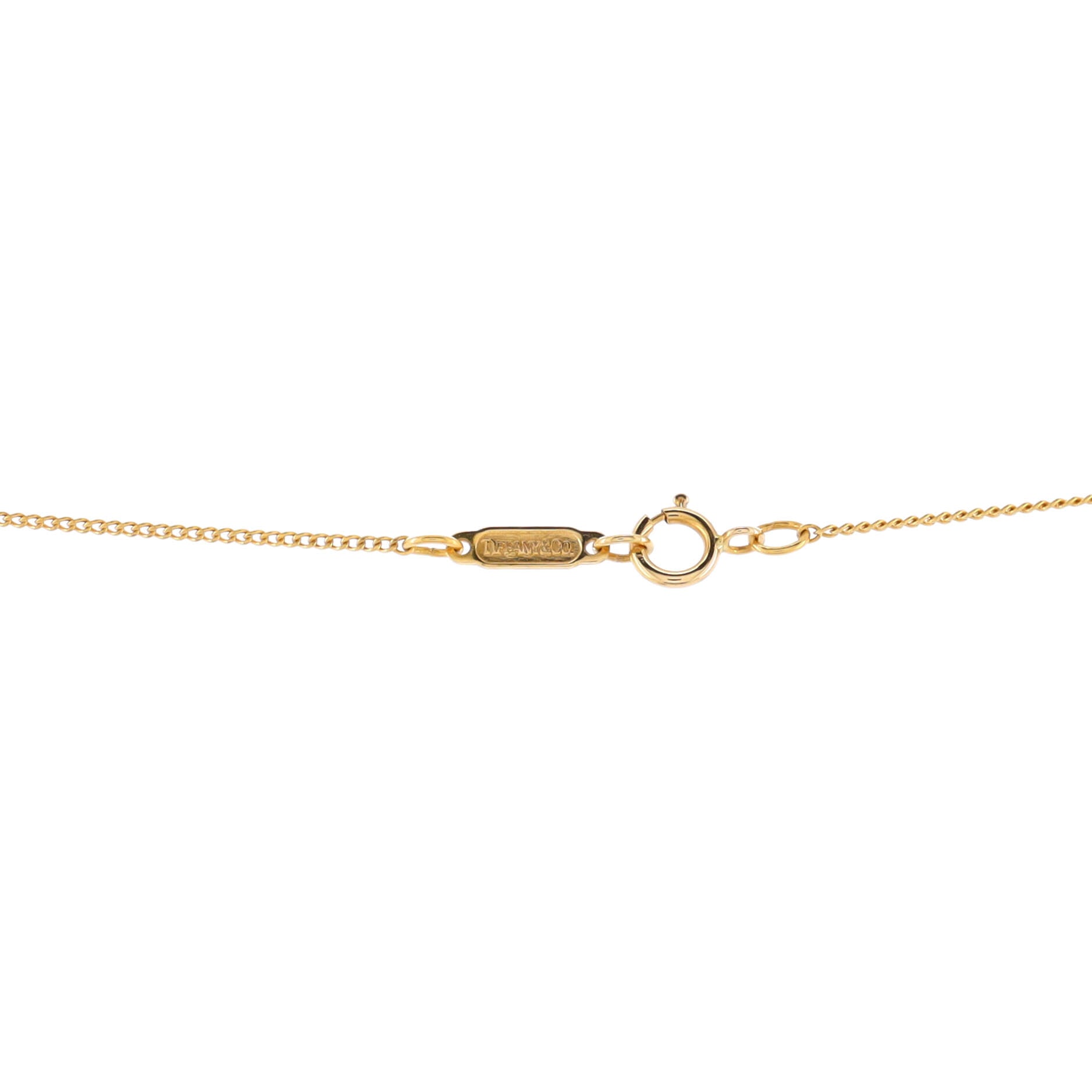 Ribbon Bow Pendant Necklace 18K Yellow Gold