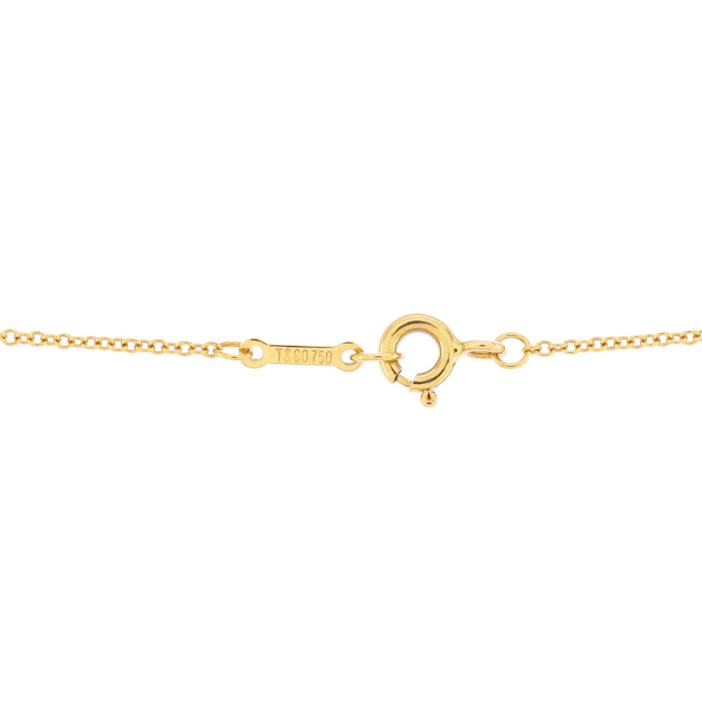 Elsa Peretti Infinity Cross Pendant Necklace 18K Yellow Gold Small