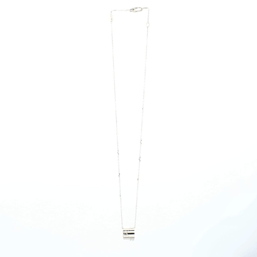 Icon Twirl Pendant Necklace 18K White Gold