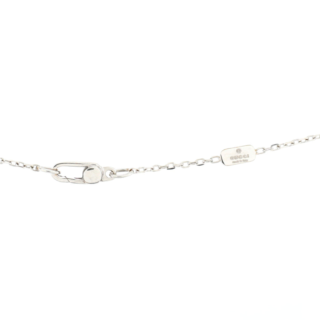 Icon Twirl Pendant Necklace 18K White Gold