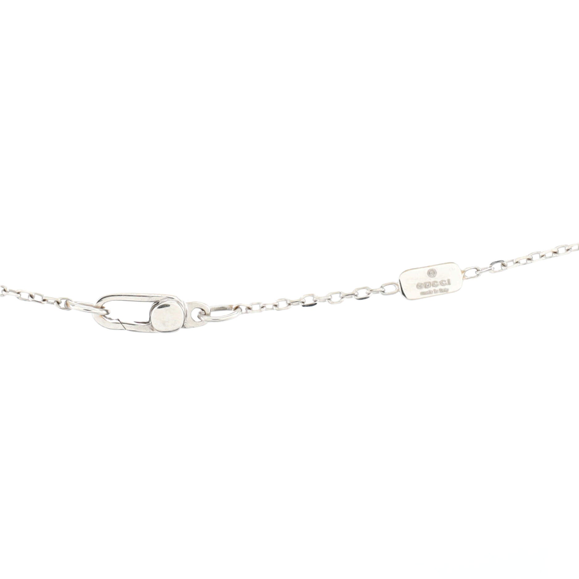 Icon Twirl Pendant Necklace 18K White Gold