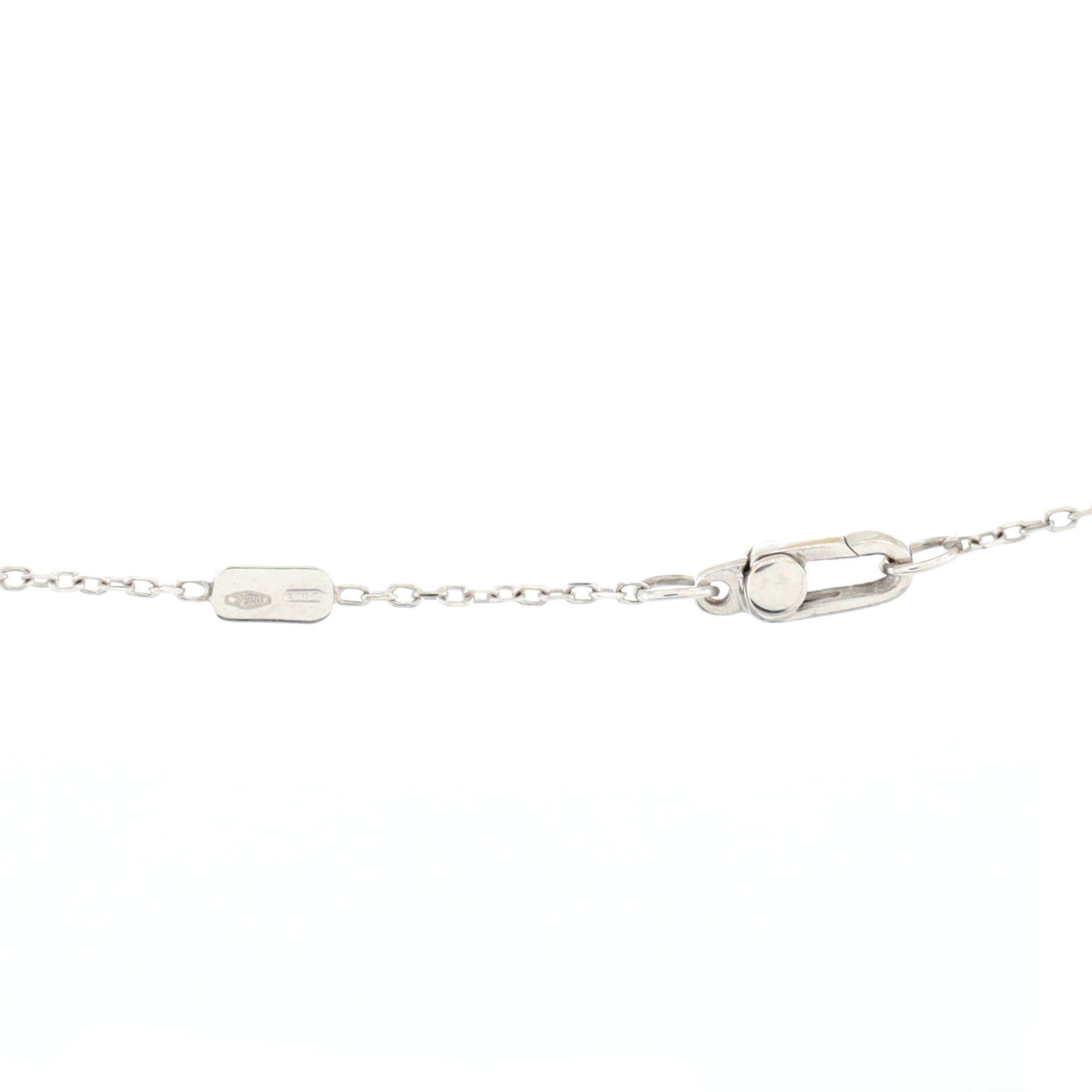 Icon Twirl Pendant Necklace 18K White Gold