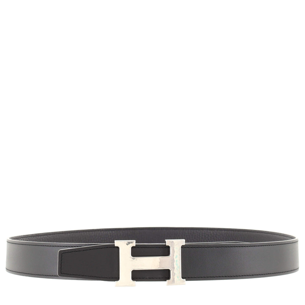Constance Martelee H Reversible Belt Leather with Hammered Hardware Medium 90