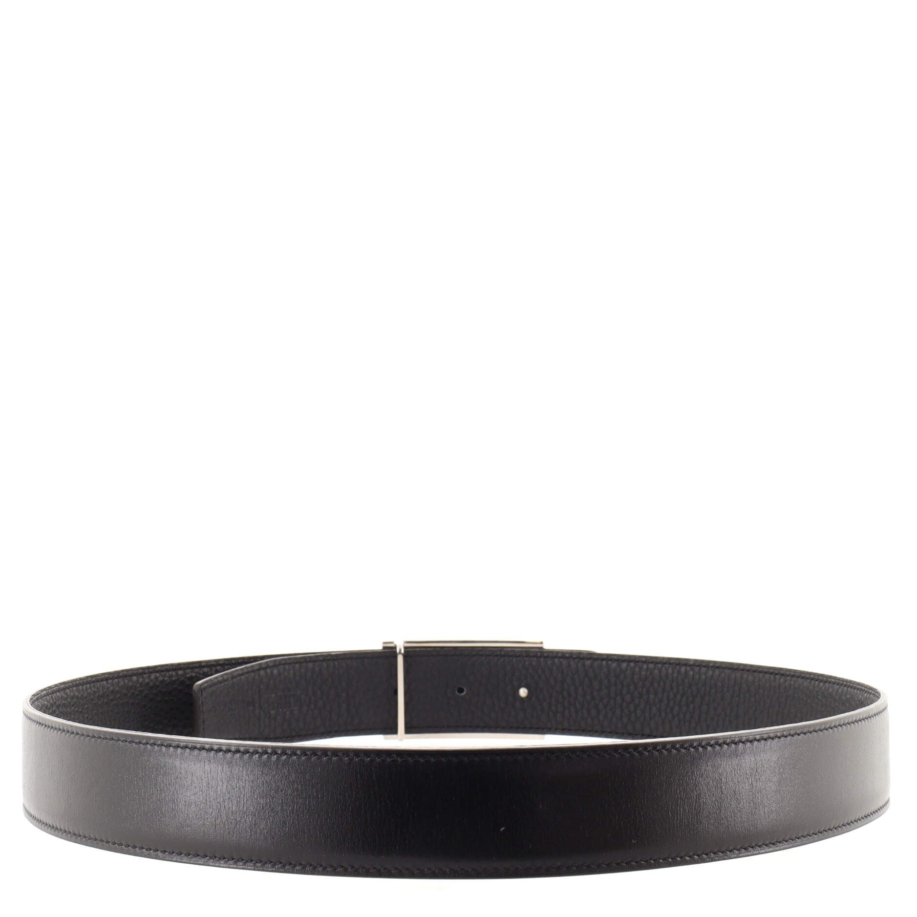 Horse Bit Buckle Reversible Belt Leather Medium 85