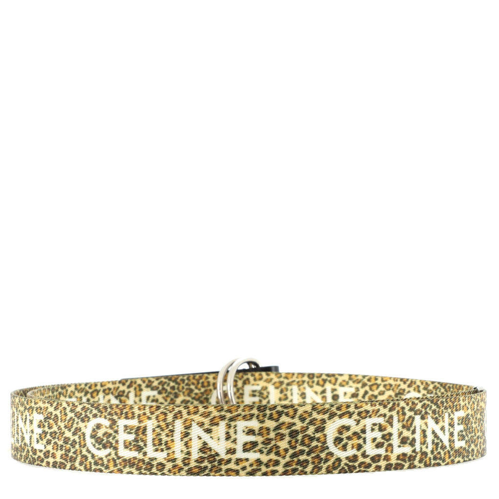 Double Ring Belt Printed Textile and Calfskin Medium 115