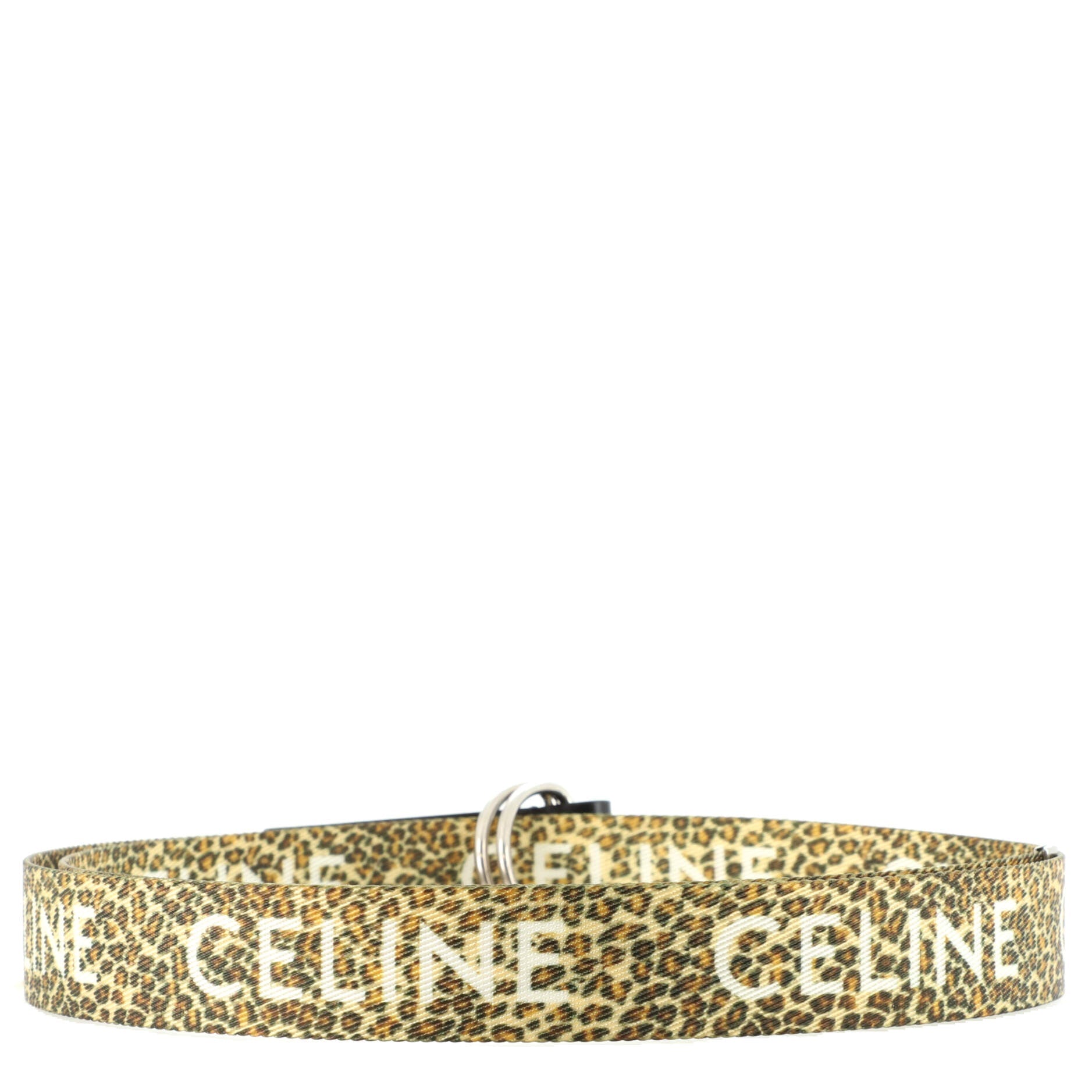 Double Ring Belt Printed Textile and Calfskin Medium 115