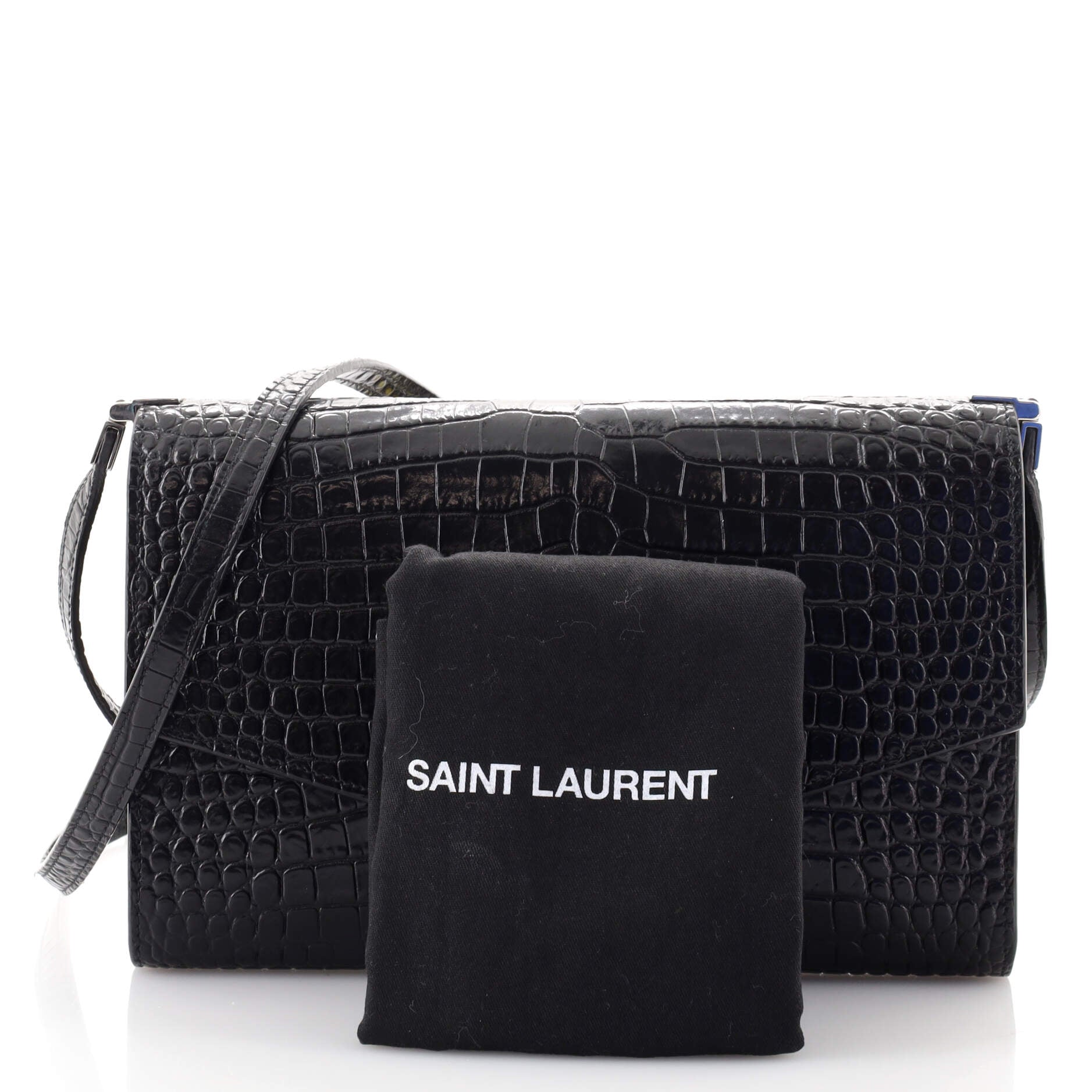 Uptown Crossbody Bag Crocodile Embossed Leather Mini