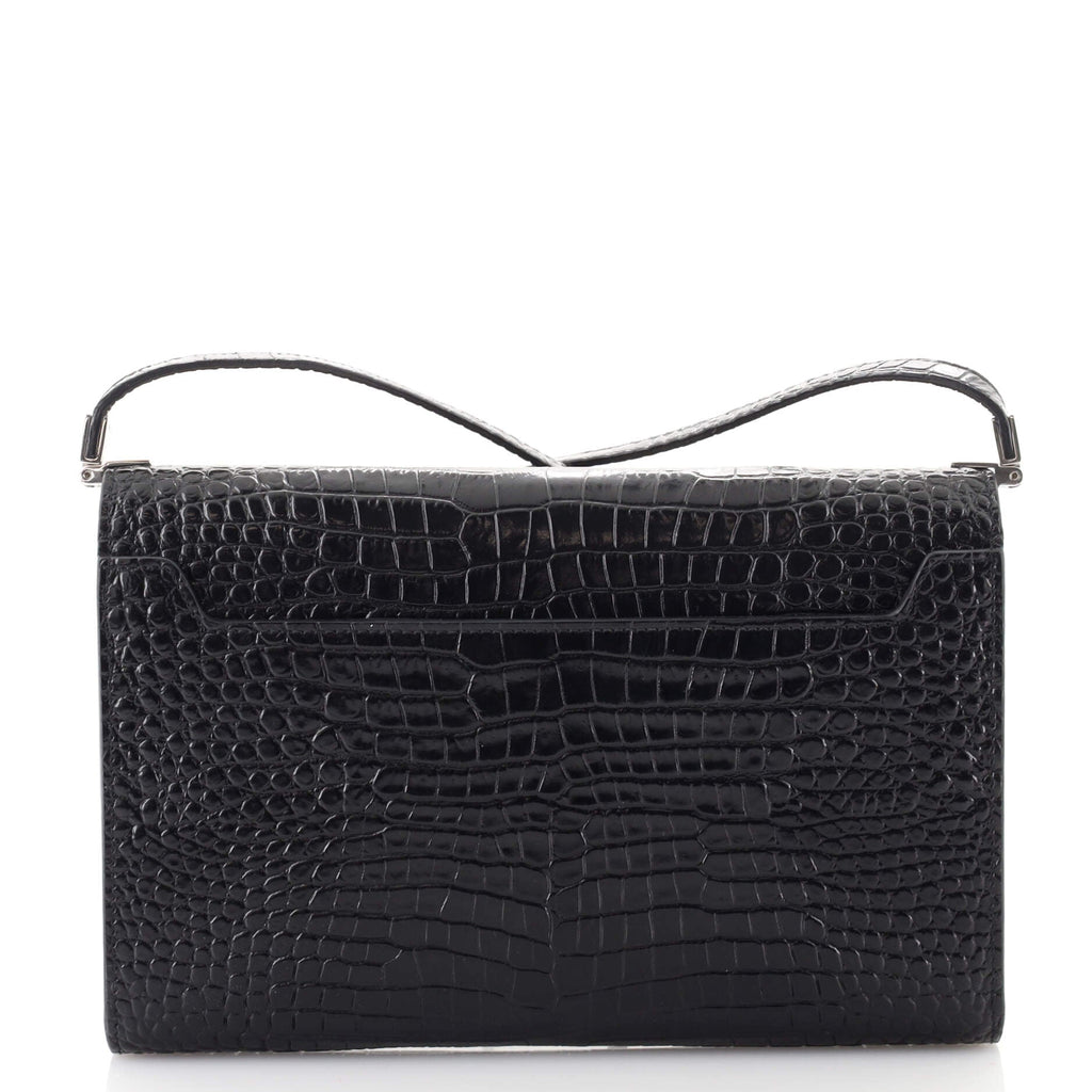 Uptown Crossbody Bag Crocodile Embossed Leather Mini