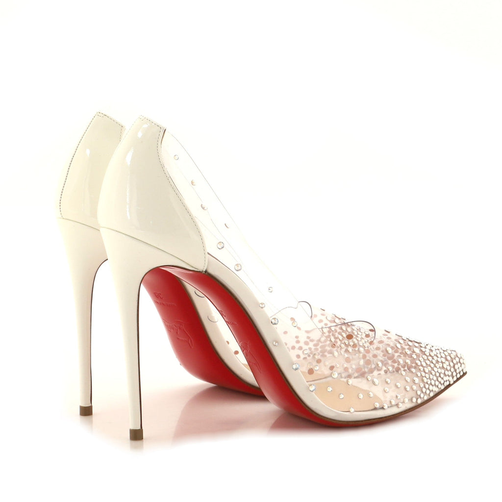 Women's Degrastrass Pumps PVC and Patent with Crystals 100
