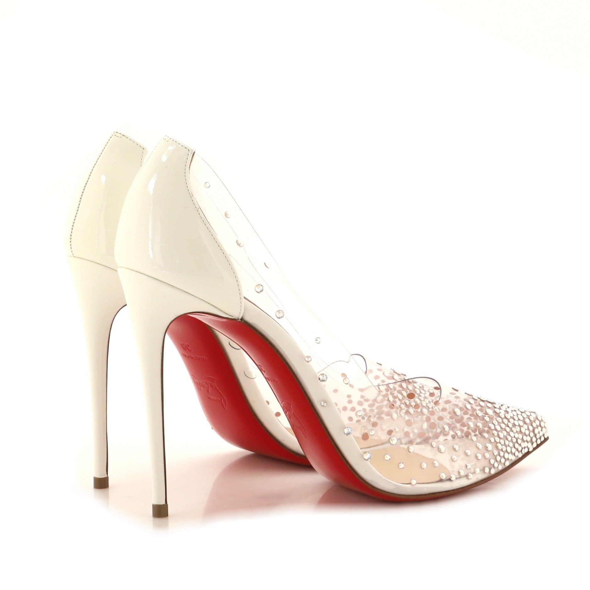 Women's Degrastrass Pumps PVC and Patent with Crystals 100