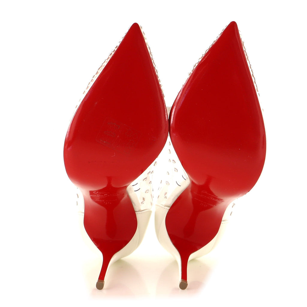 Women's Degrastrass Pumps PVC and Patent with Crystals 100