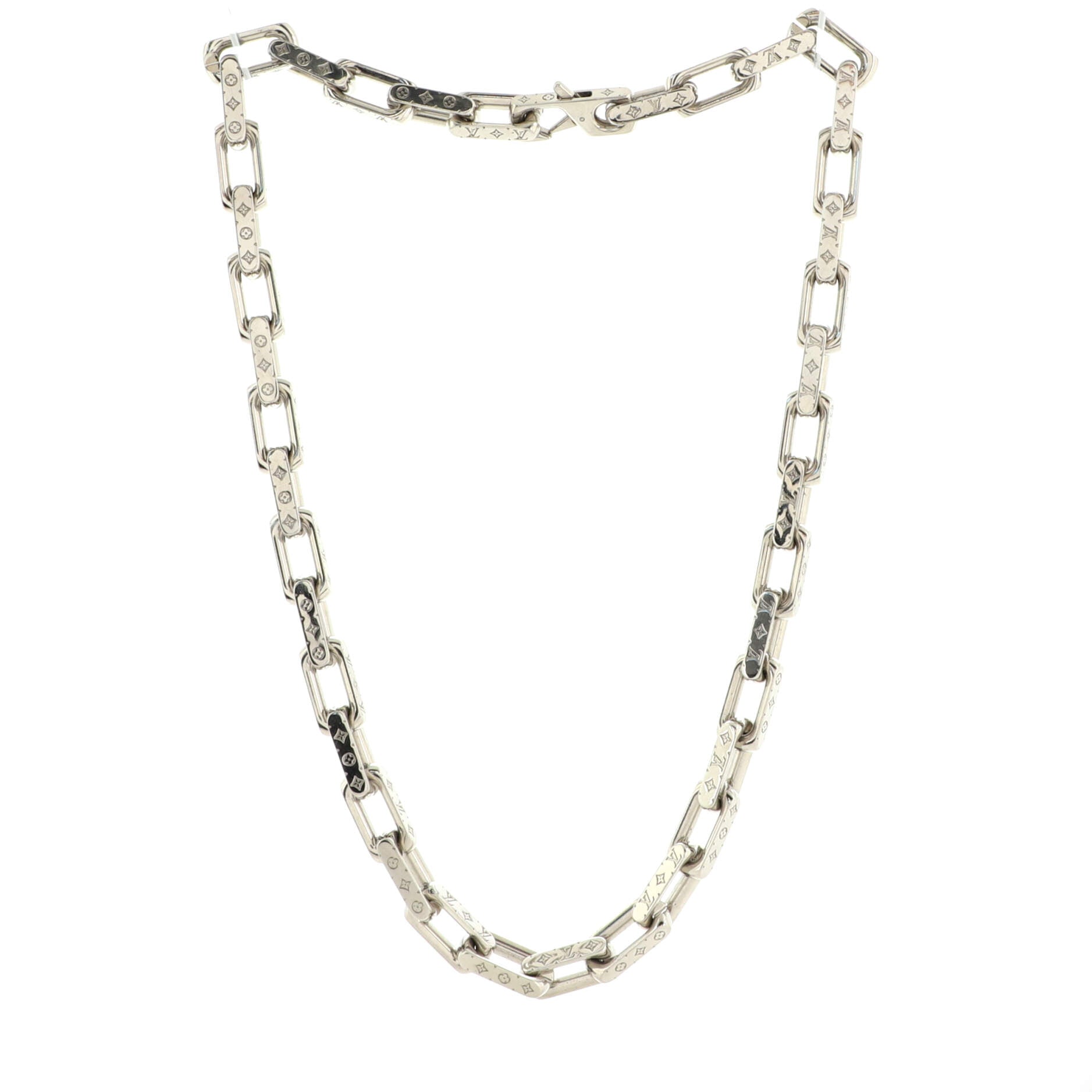 Monogram Chain Necklace Metal