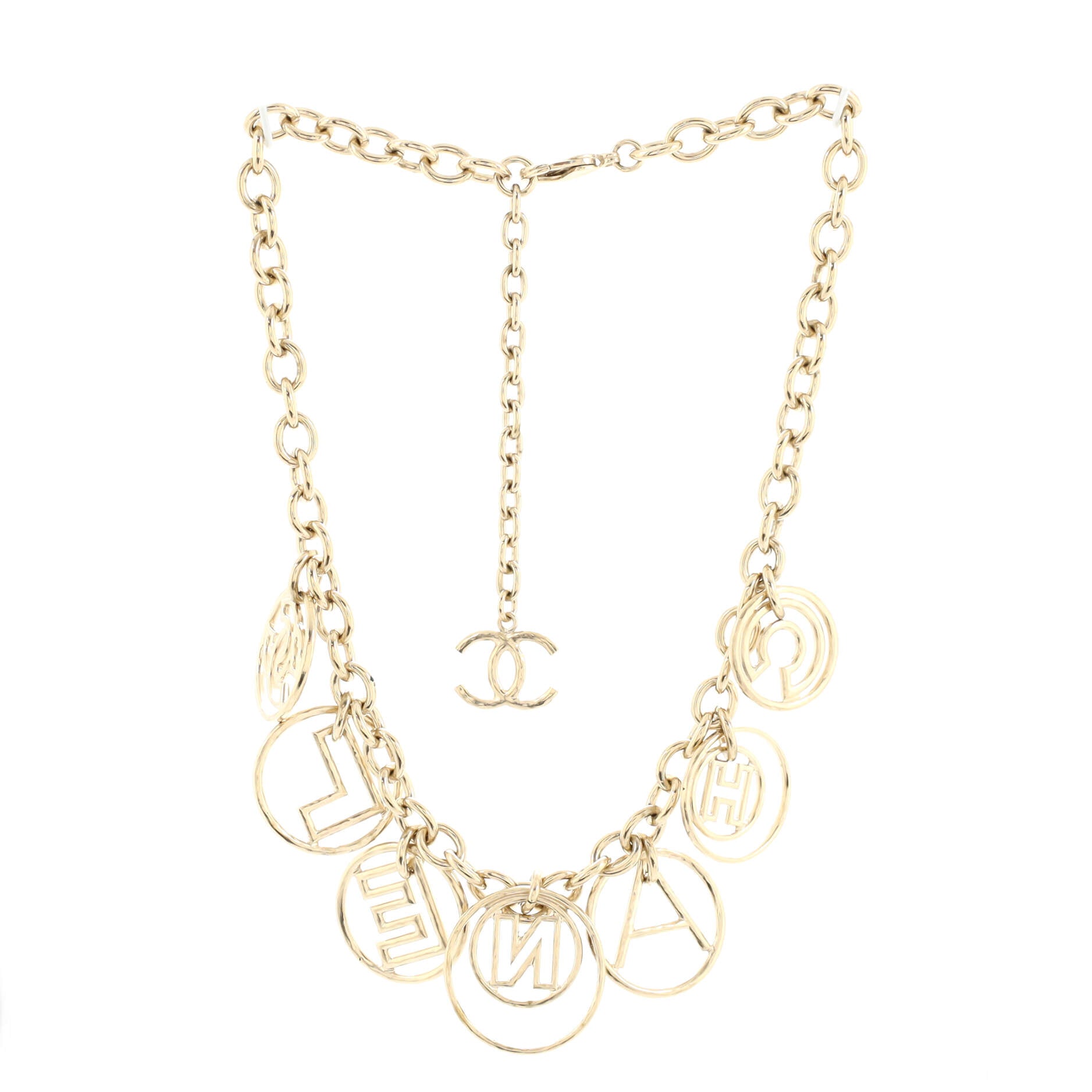 Hoop Cuba Logo Necklace Metal