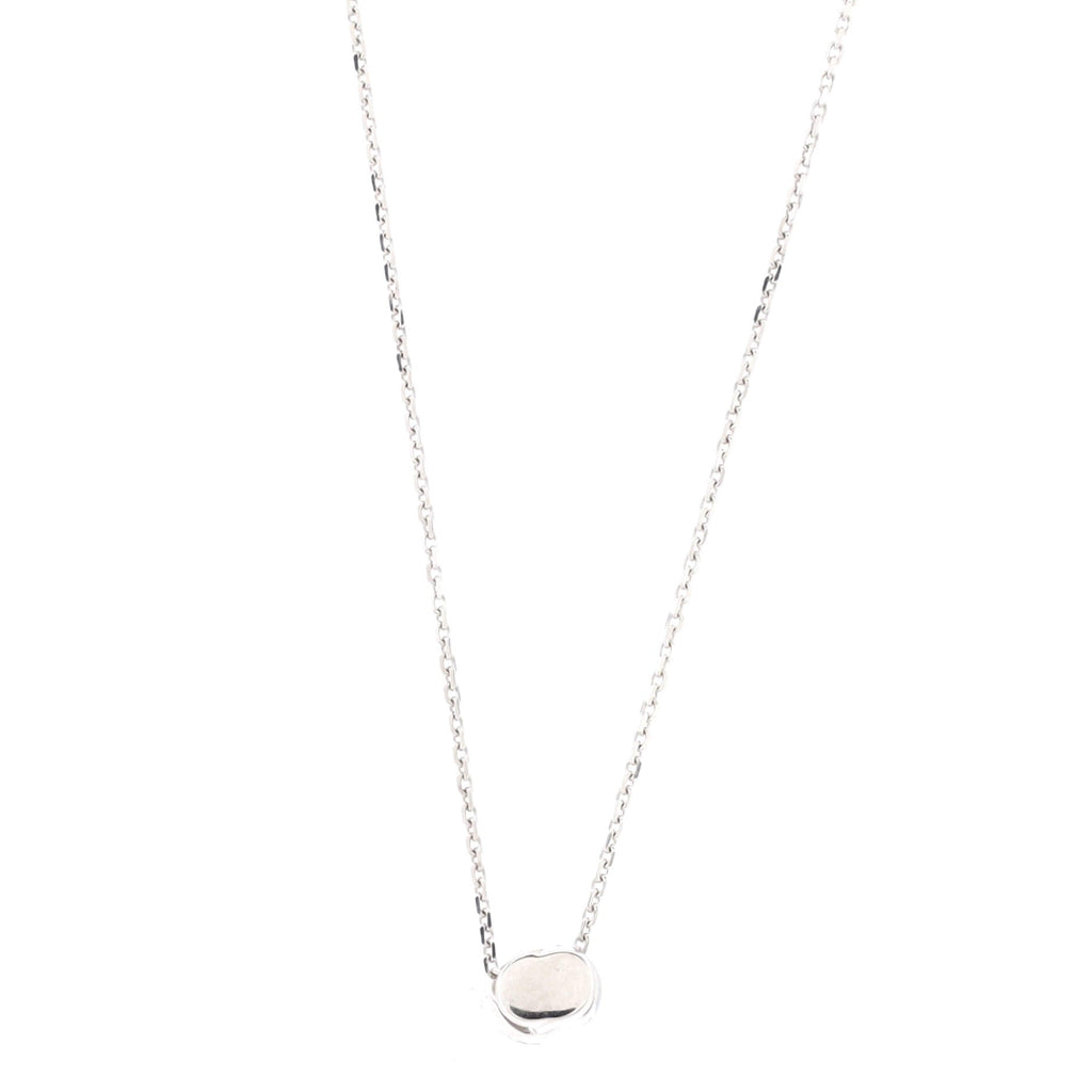 Incontro D'amore Slide Pendant Necklace 18K White Gold with Diamonds