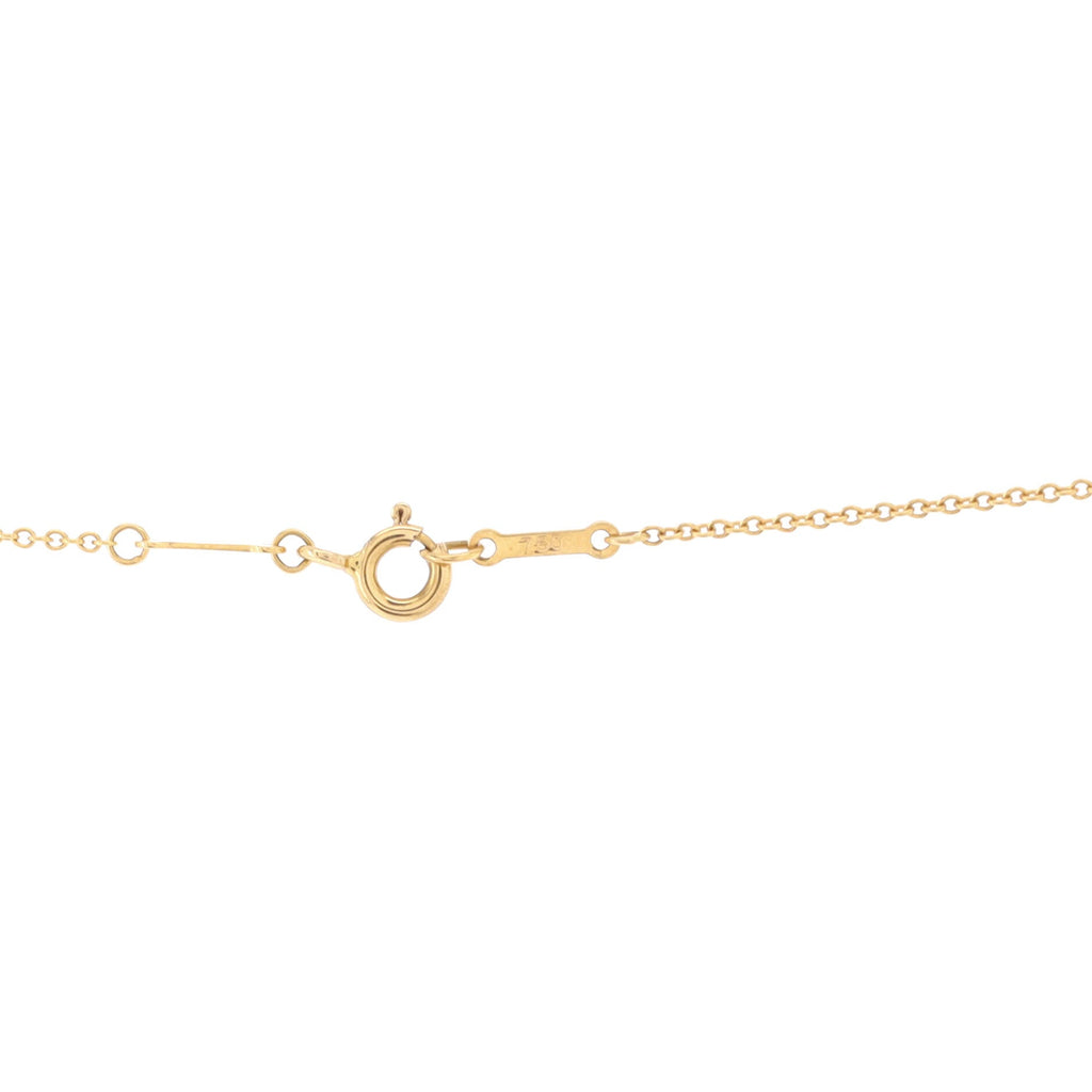 Elsa Peretti Cross Pendant Necklace 18K Yellow Gold with Diamonds