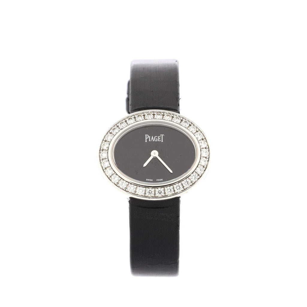 Limelight Diamonds Quartz Watch White Gold and Satin with Diamond Bezel 28