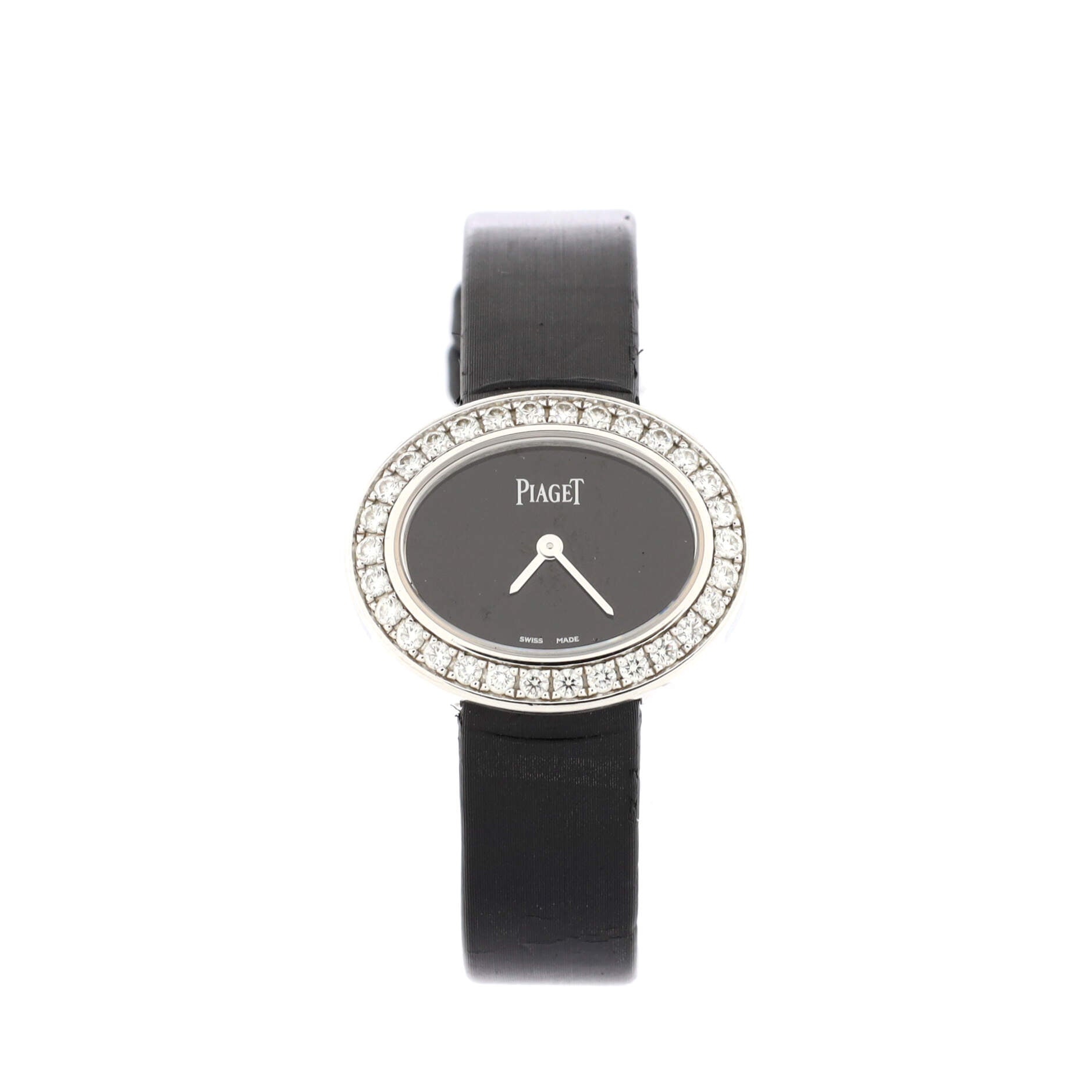 Limelight Diamonds Quartz Watch White Gold and Satin with Diamond Bezel 28