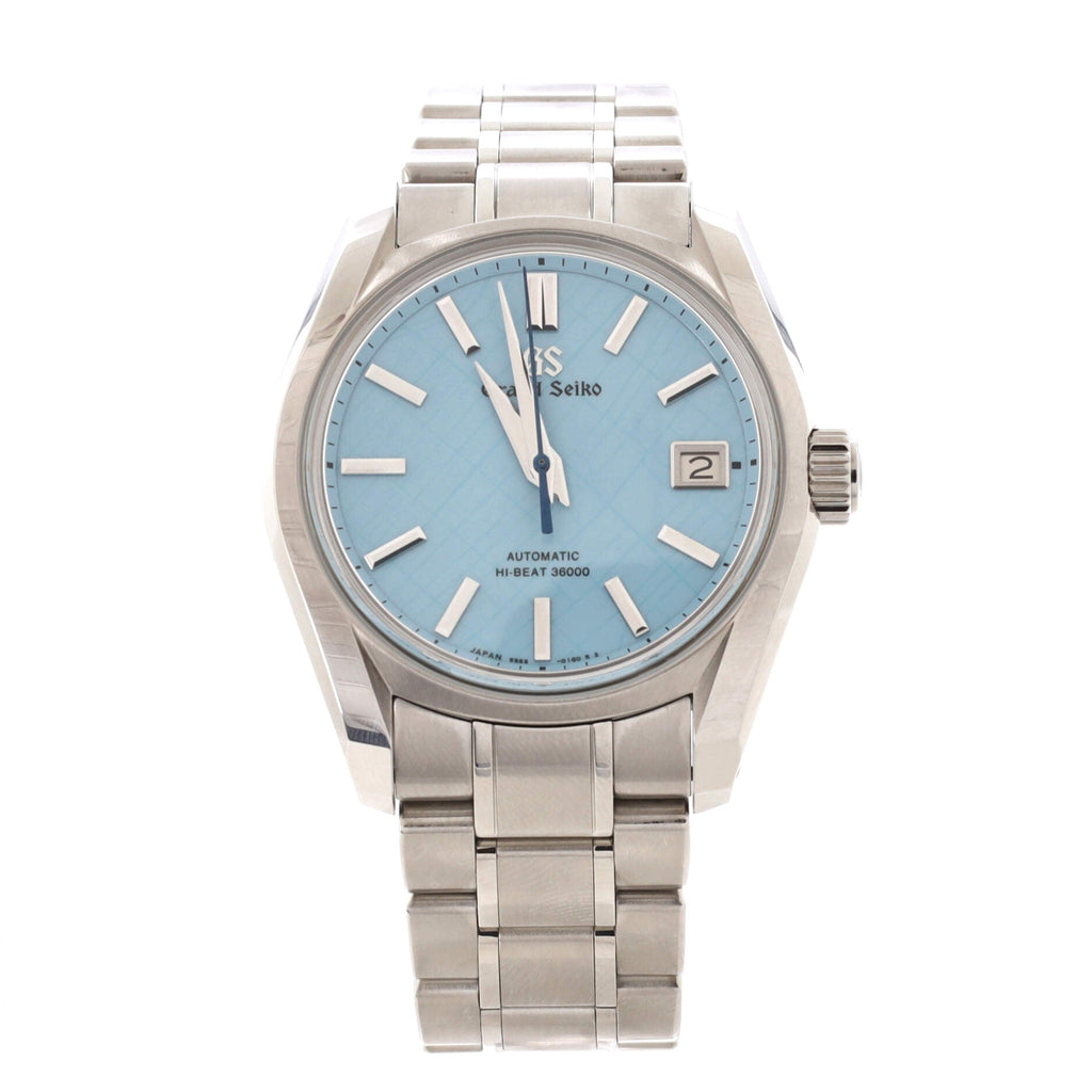 Heritage High Beat Ginza Limited Edition Automatic Watch Stainless Steel with Grid Pattern Blue Dial 40
