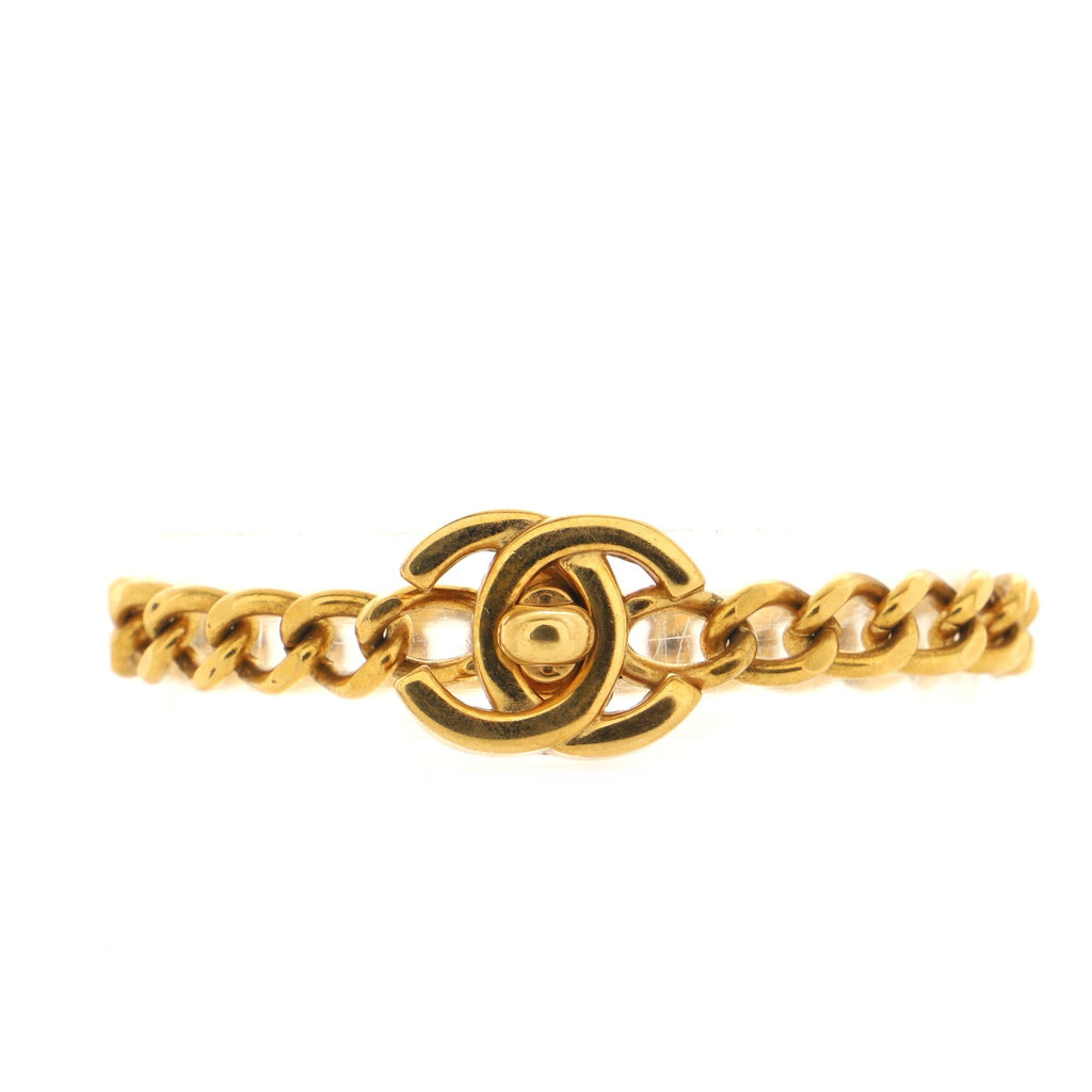 CC Turnlock Chain Bracelet Metal