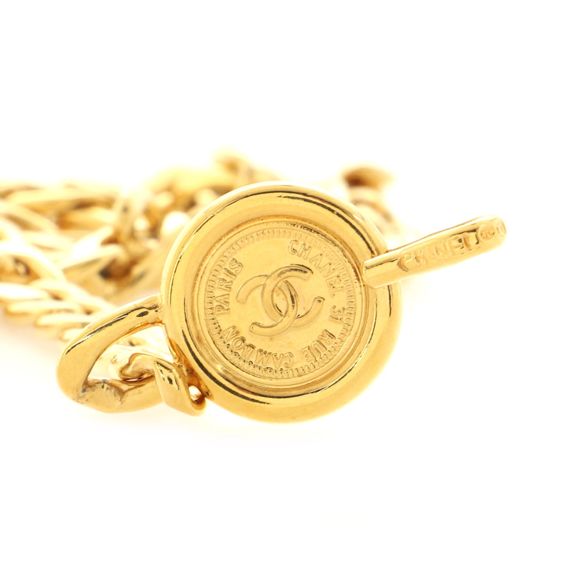 Vintage Medallion Chain Belt Metal 0