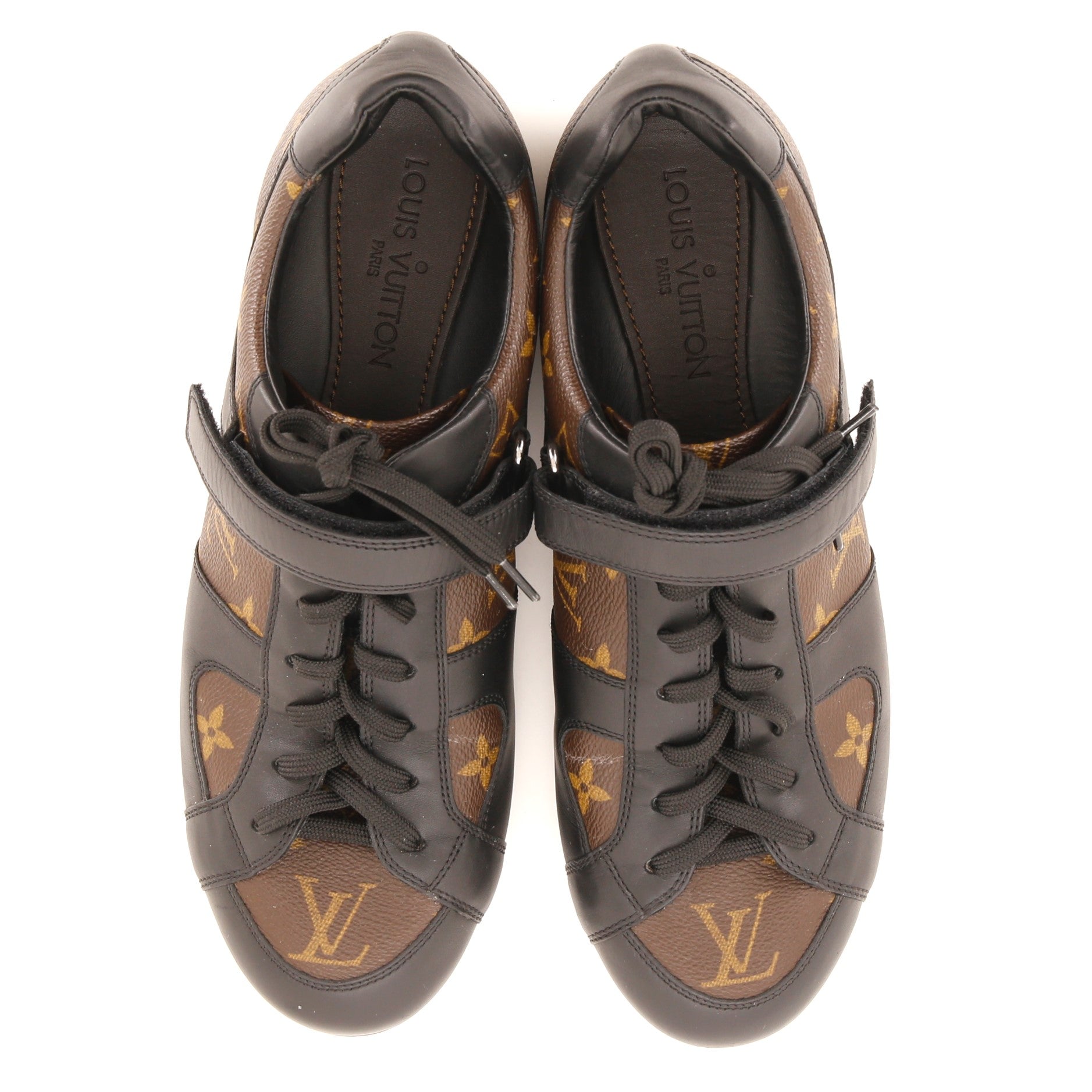 Women's Globe Trotter Sneakers Monogram Canvas and Leather