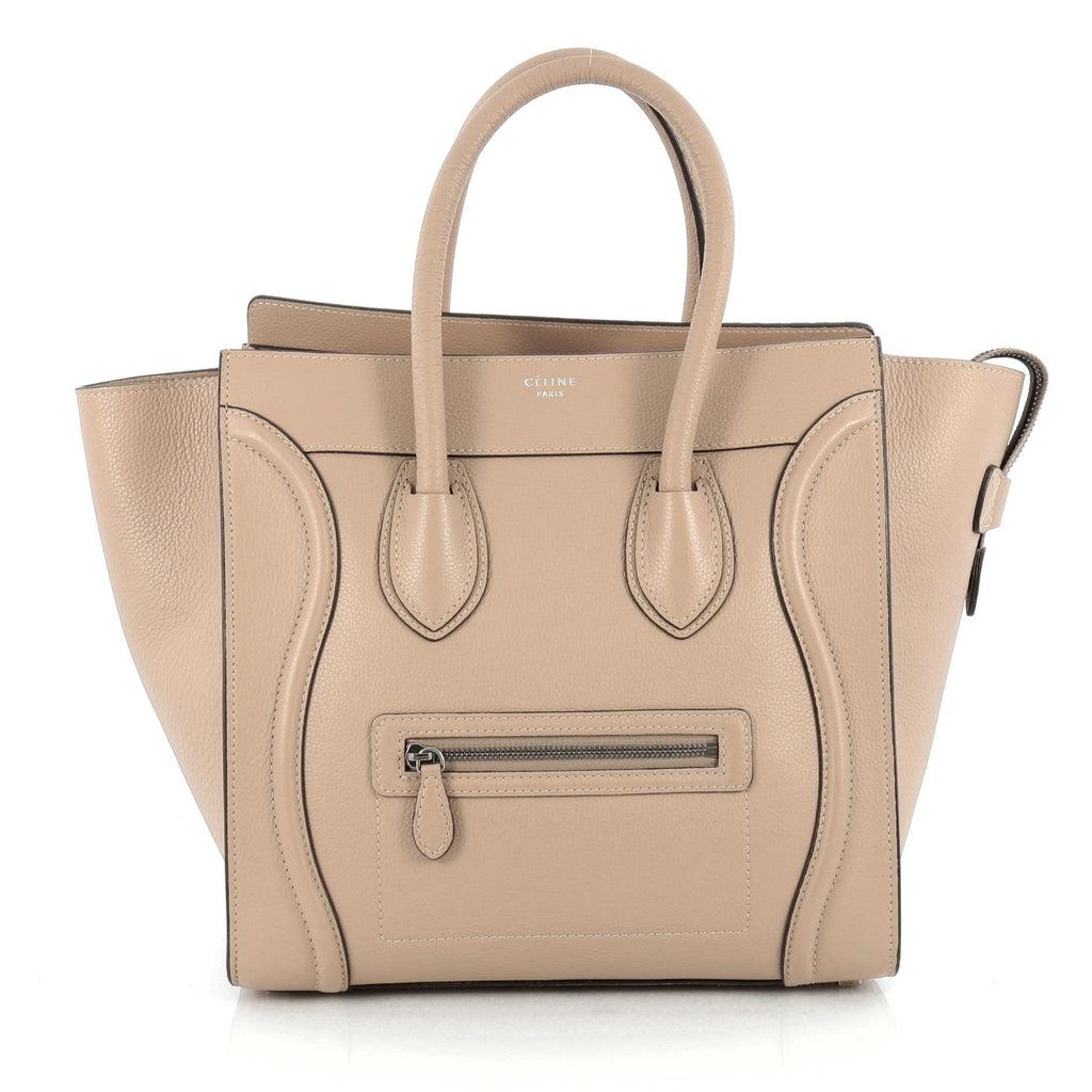 Luggage Handbag Grainy Leather Mini