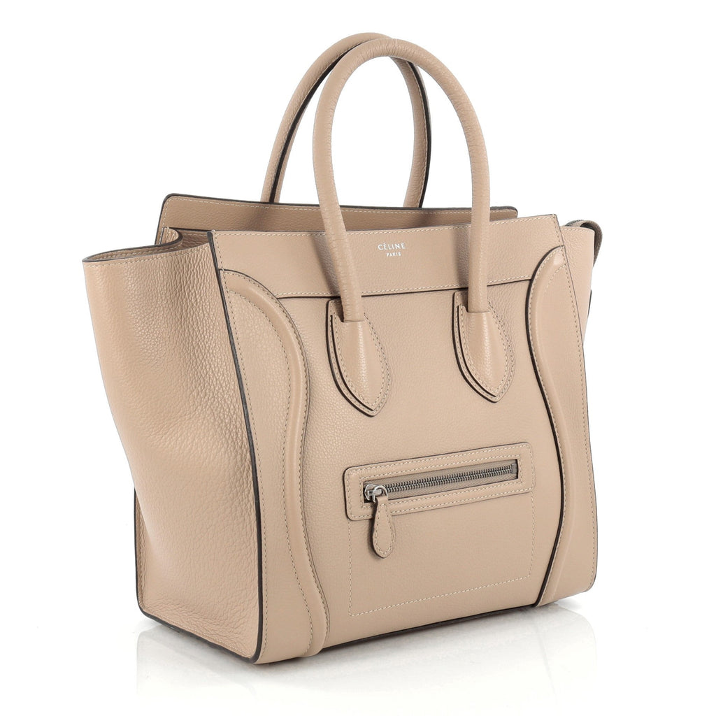 Luggage Handbag Grainy Leather Mini