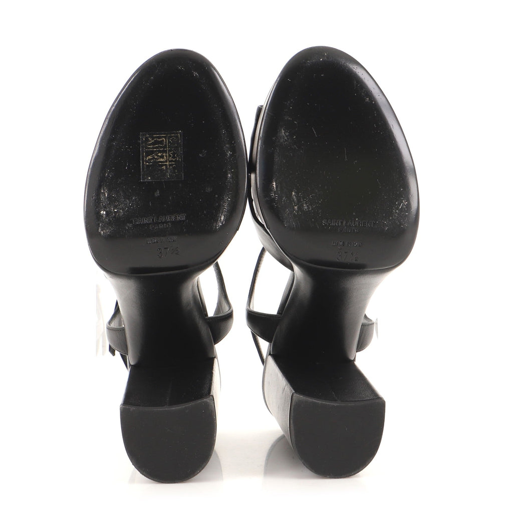 Women's Bianca Platform Heeled Sandals Leather