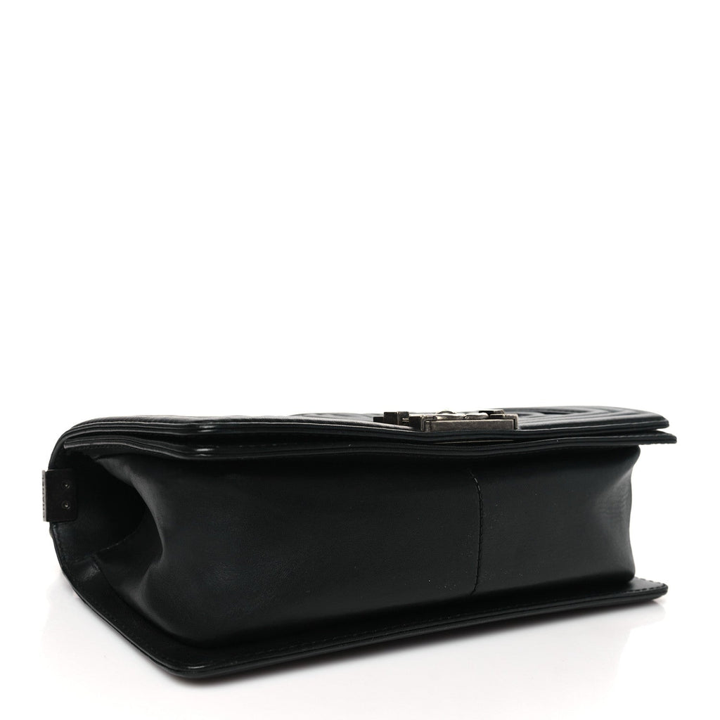 Lambskin Medium Celtic Boy Flap Black