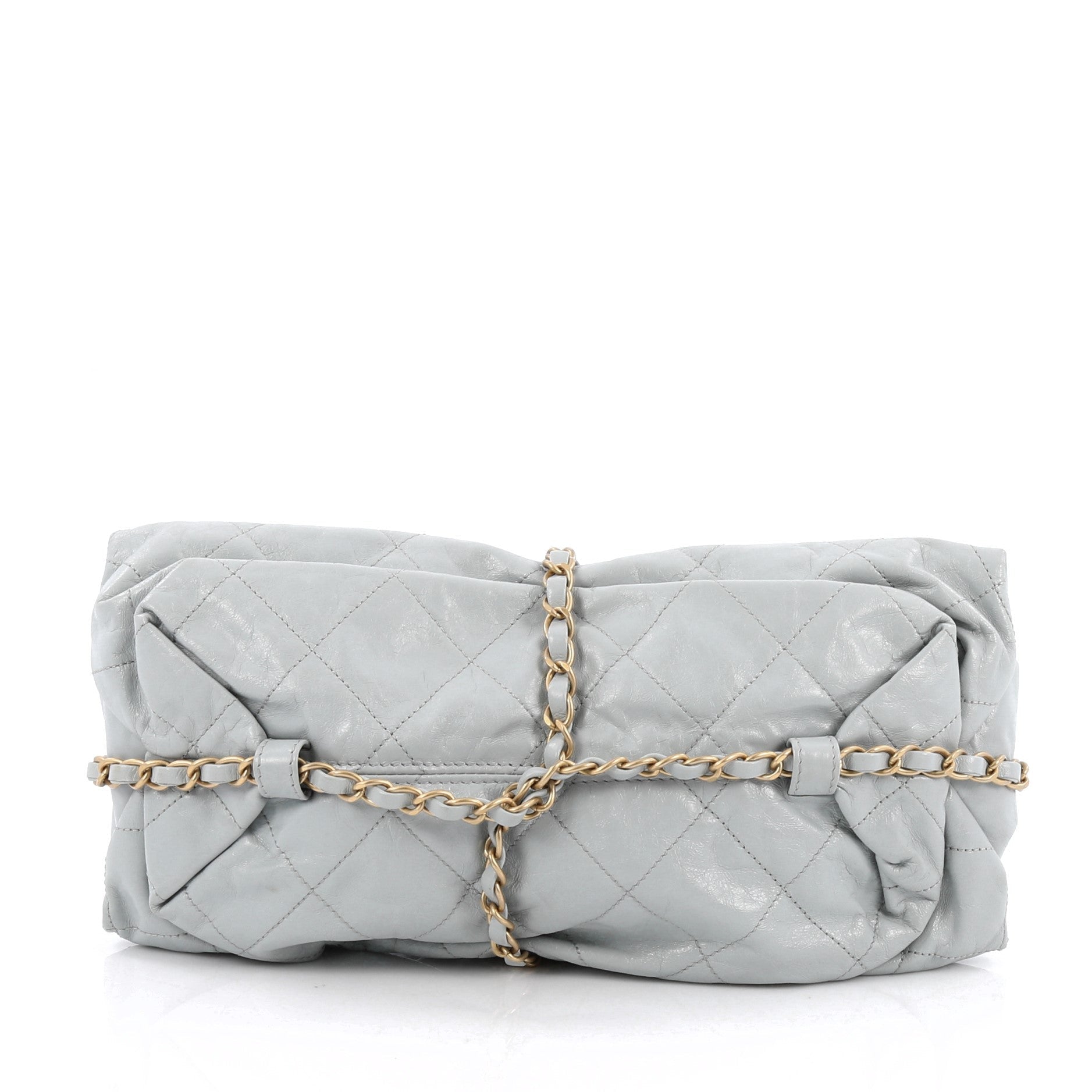 Midnight Swim Baluchon Clutch Quilted Calfskin