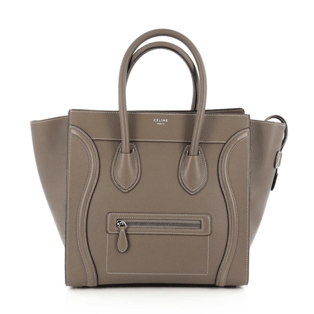 Luggage Handbag Grainy Leather Mini