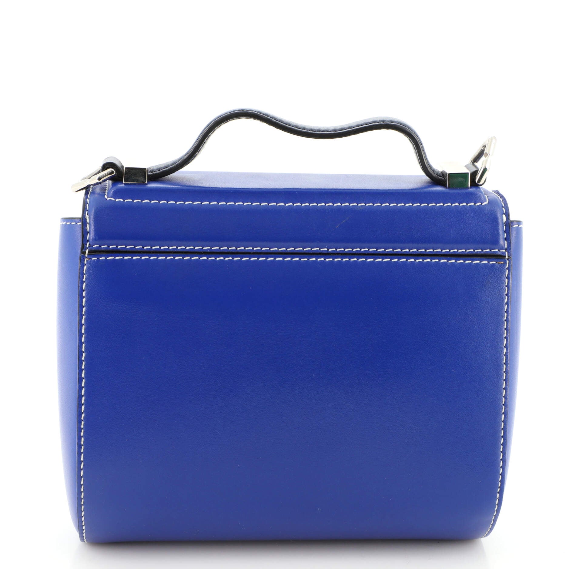 Logo Strap Pandora Box Bag Leather Mini