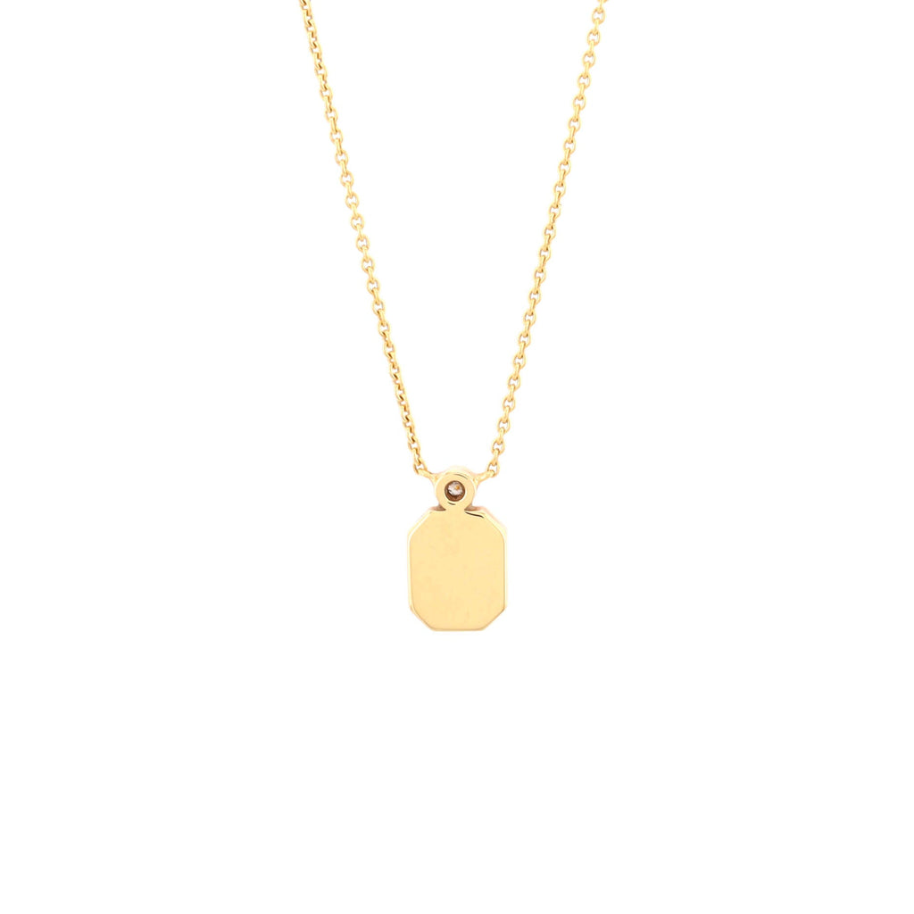 HW Logo Pendant Necklace 18K Yellow Gold with Diamonds
