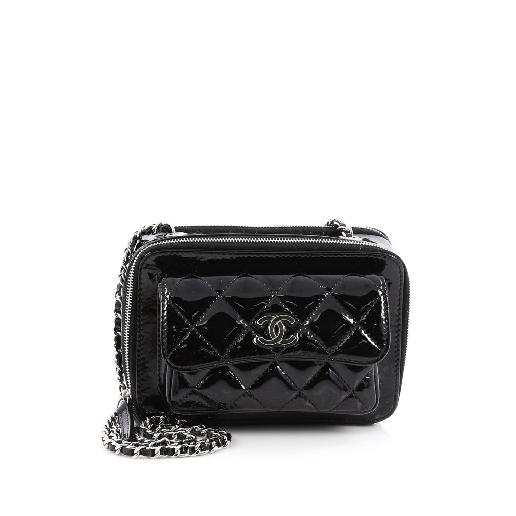 Pocket Box Camera Case Quilted Patent Mini