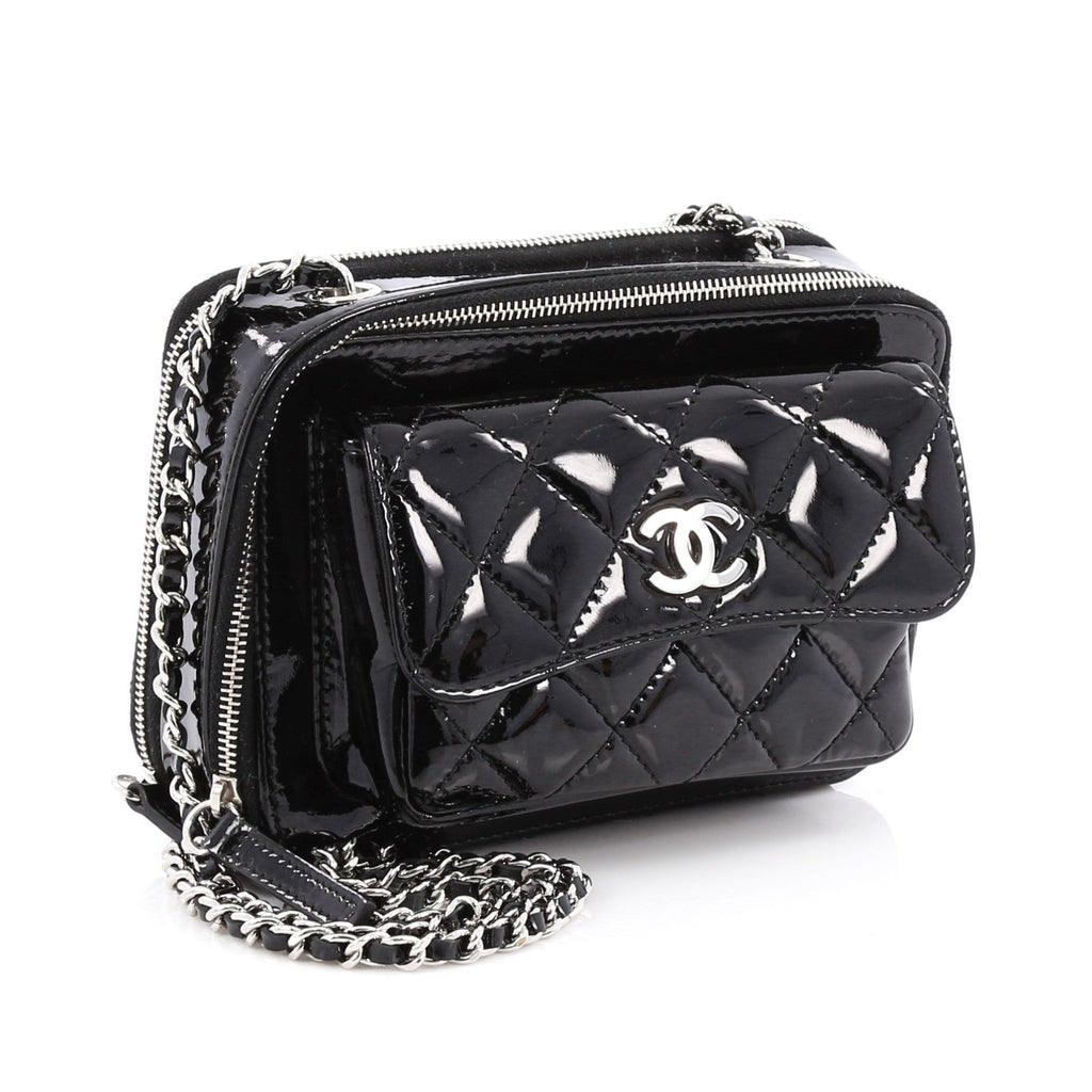 Pocket Box Camera Case Quilted Patent Mini