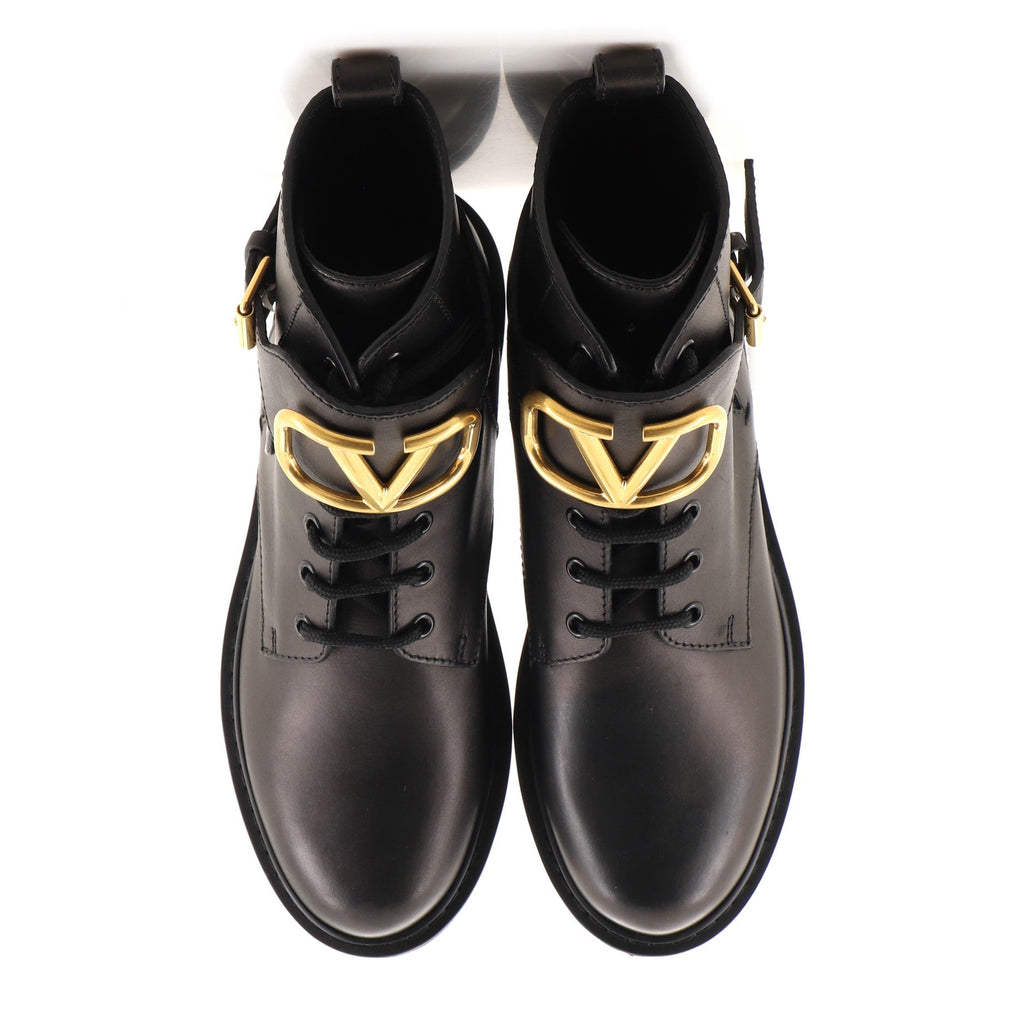 Women's VLogo Combat Boots Leather
