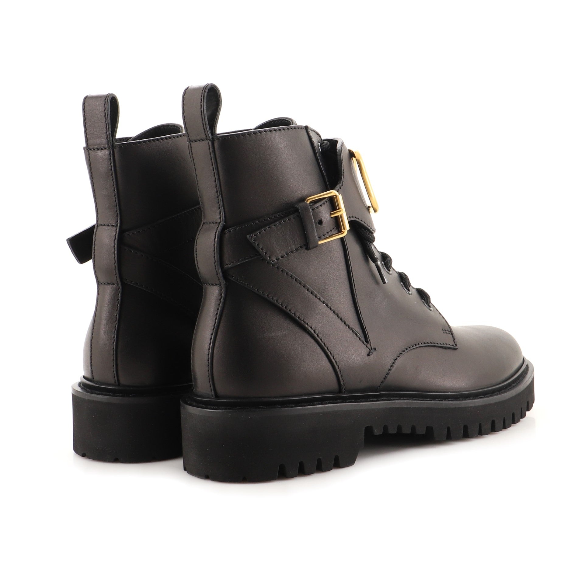 Women's VLogo Combat Boots Leather