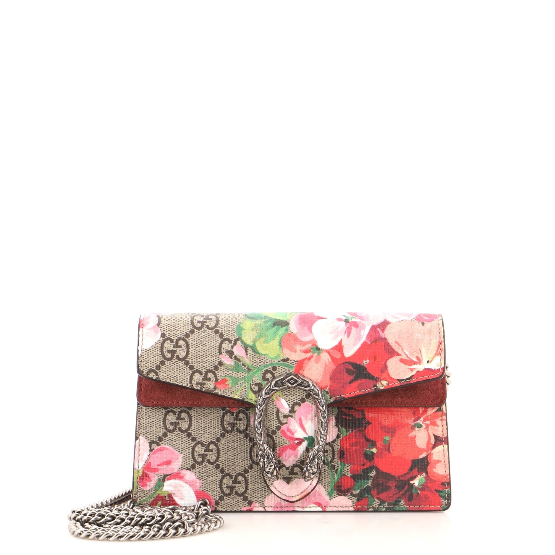 Dionysus Bag Blooms Print GG Coated Canvas Super Mini