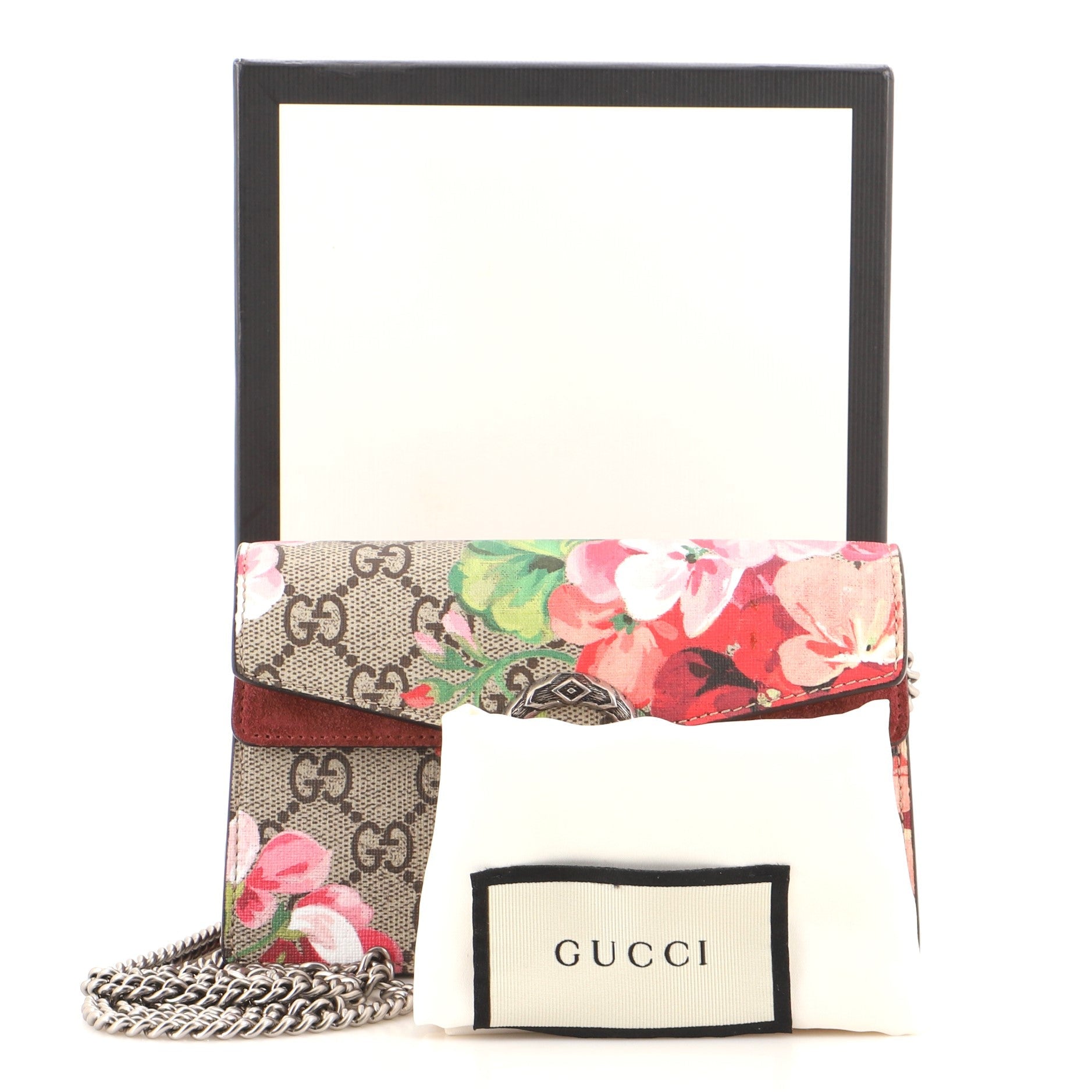 Dionysus Bag Blooms Print GG Coated Canvas Super Mini