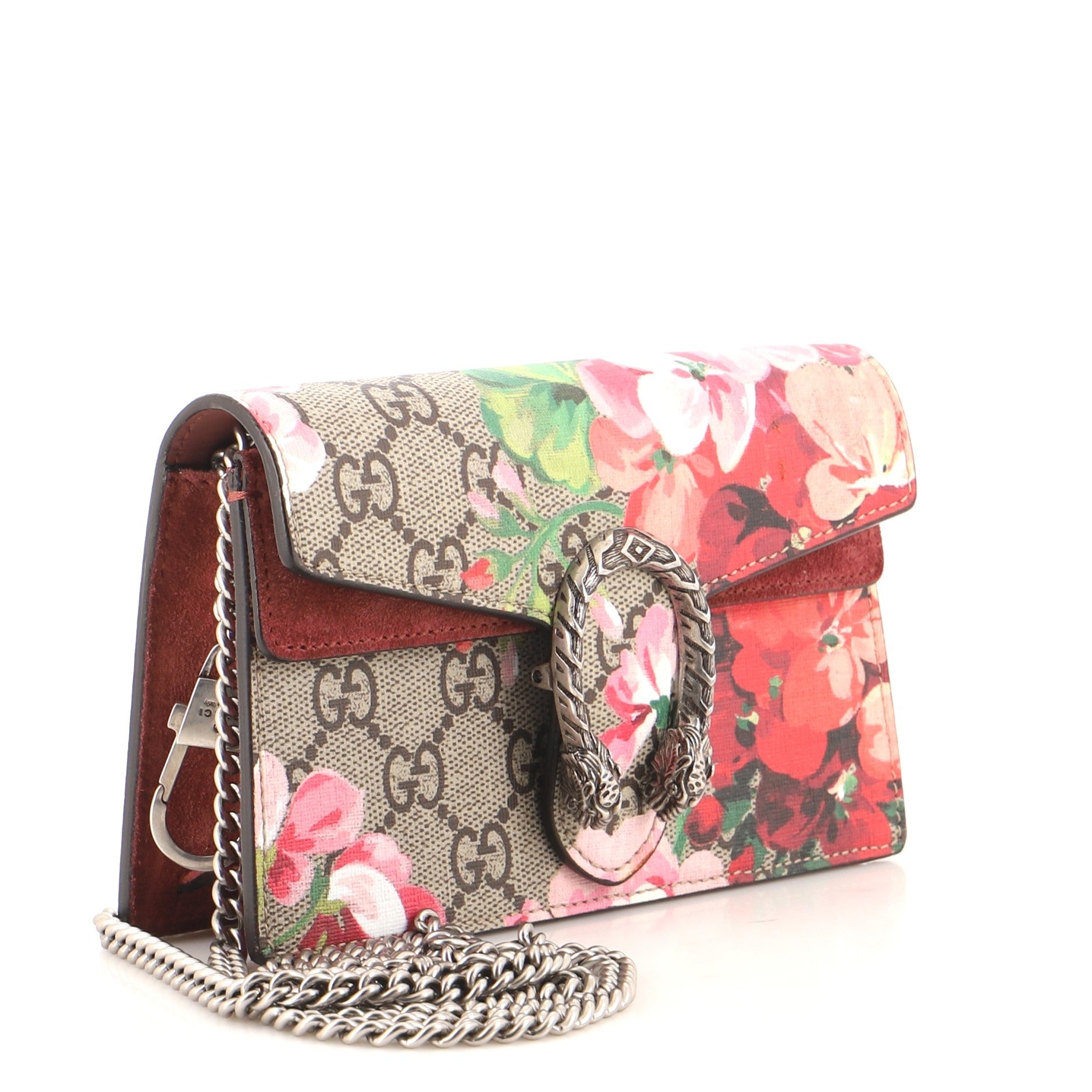 Dionysus Bag Blooms Print GG Coated Canvas Super Mini