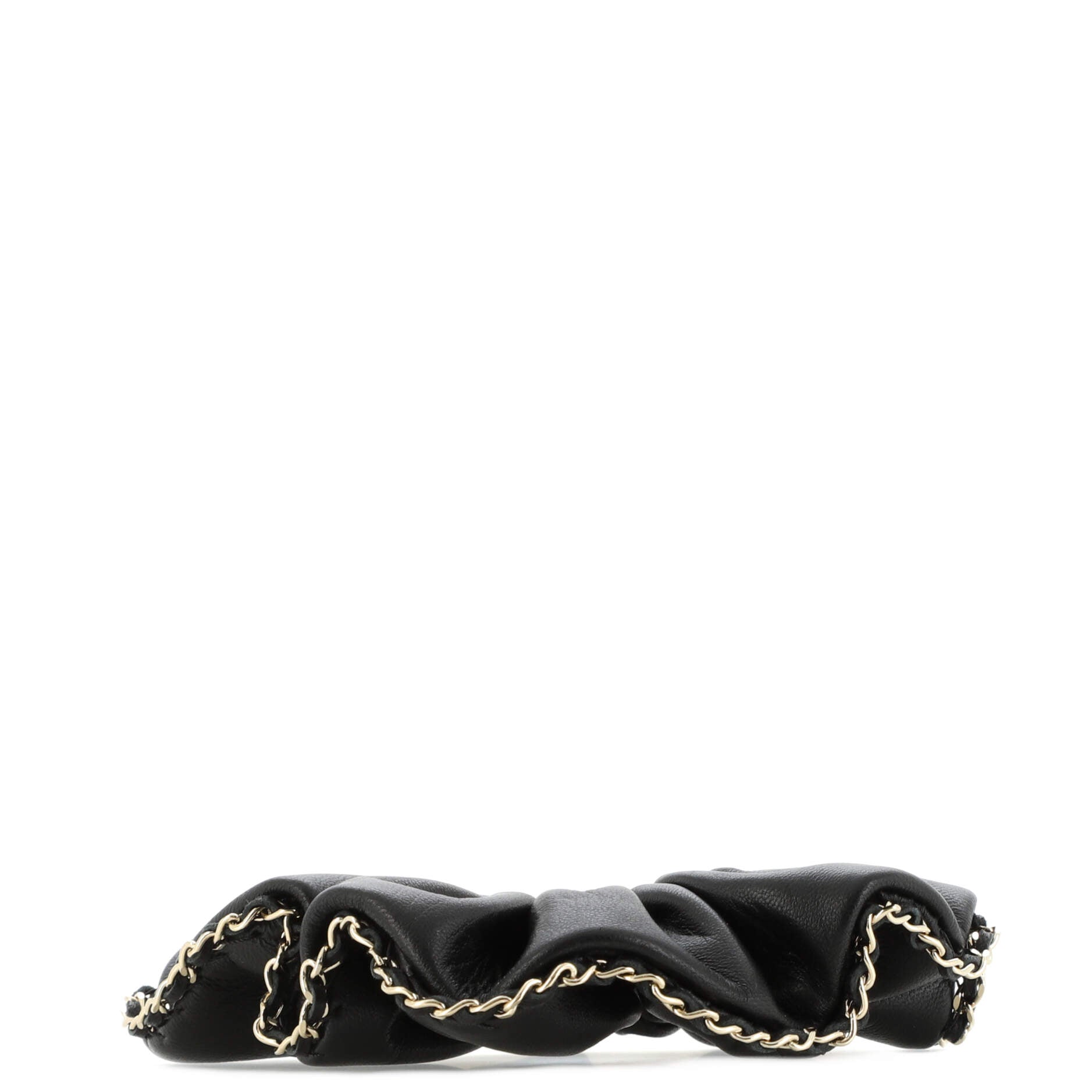 CC Chain Around Scrunchie Lambskin