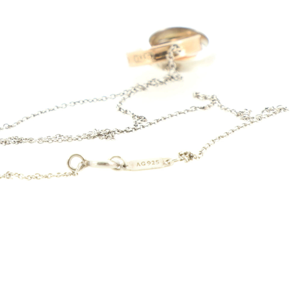 1837 Interlocking Circles Pendant Necklace Sterling Silver and Rubedo Small