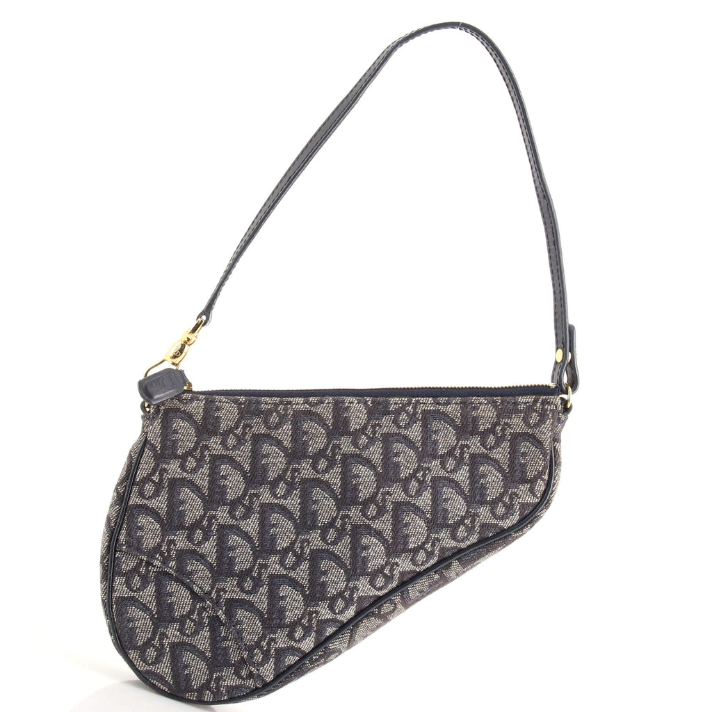 Vintage Saddle Bag Diorissimo Canvas Mini