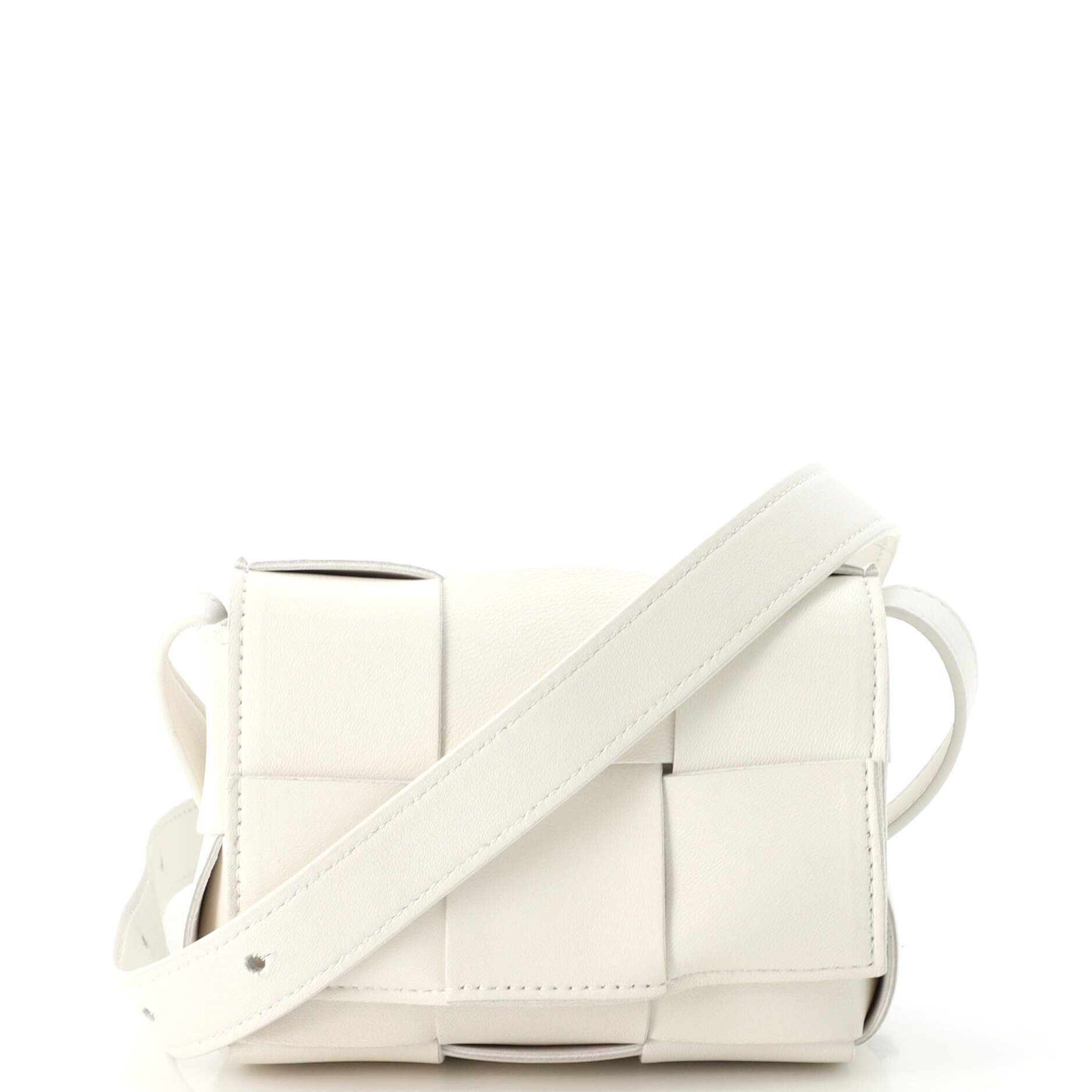 Cassette Crossbody Bag Maxi Intrecciato Leather Extra Mini