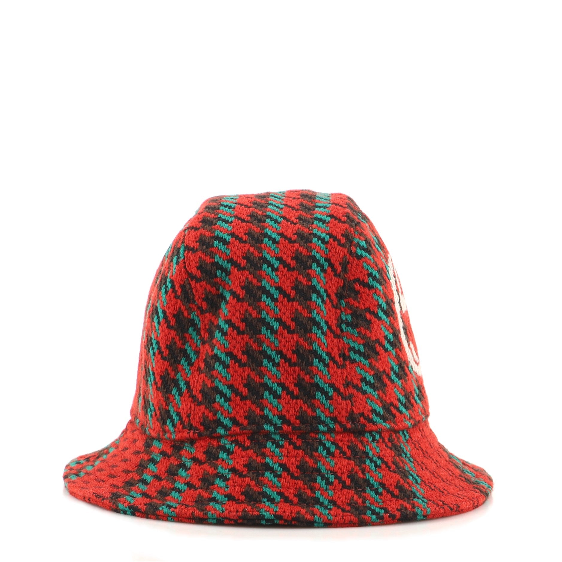 GG Houndstoth Bucket Hat Wool