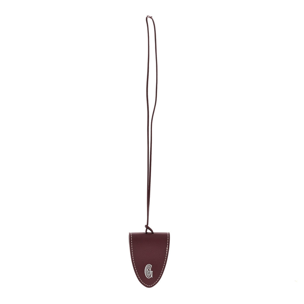 Calfskin Bag Clip Bordeaux