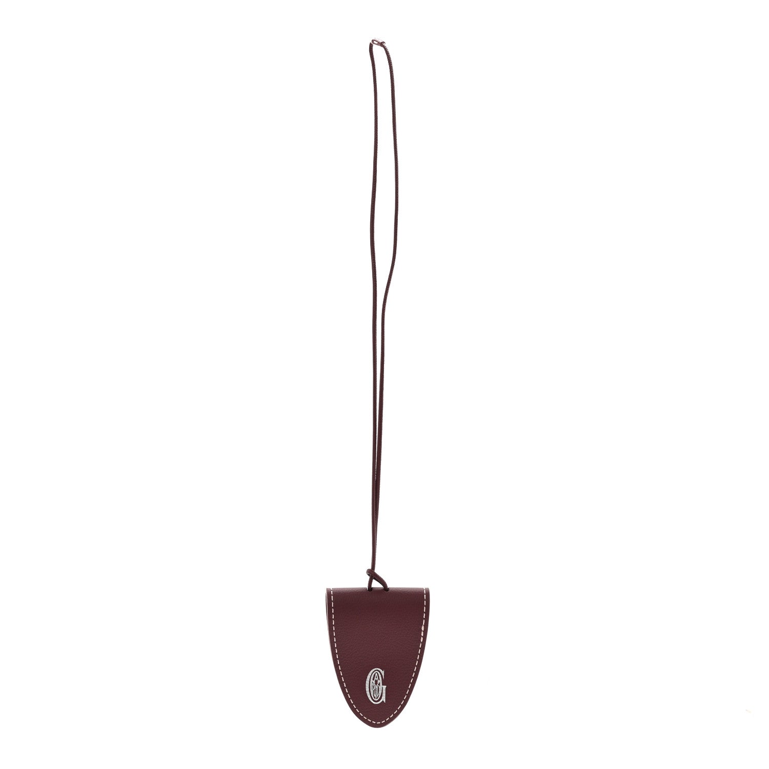 Calfskin Bag Clip Bordeaux