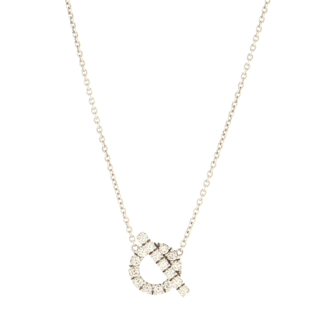 Finesse Pendant Necklace 18K White Gold and Diamonds