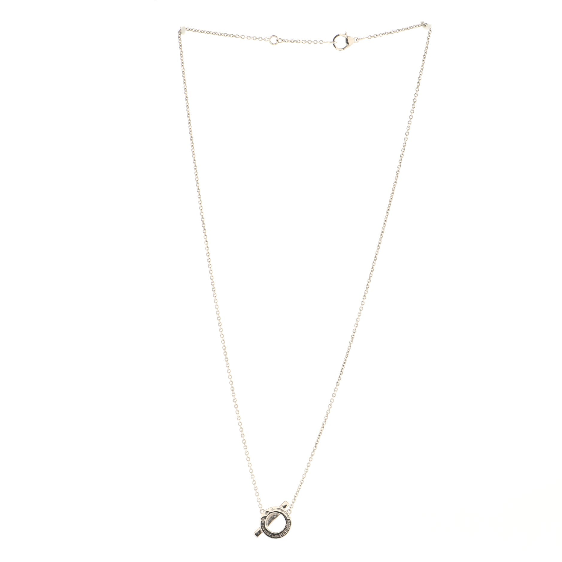 Finesse Pendant Necklace 18K White Gold and Diamonds