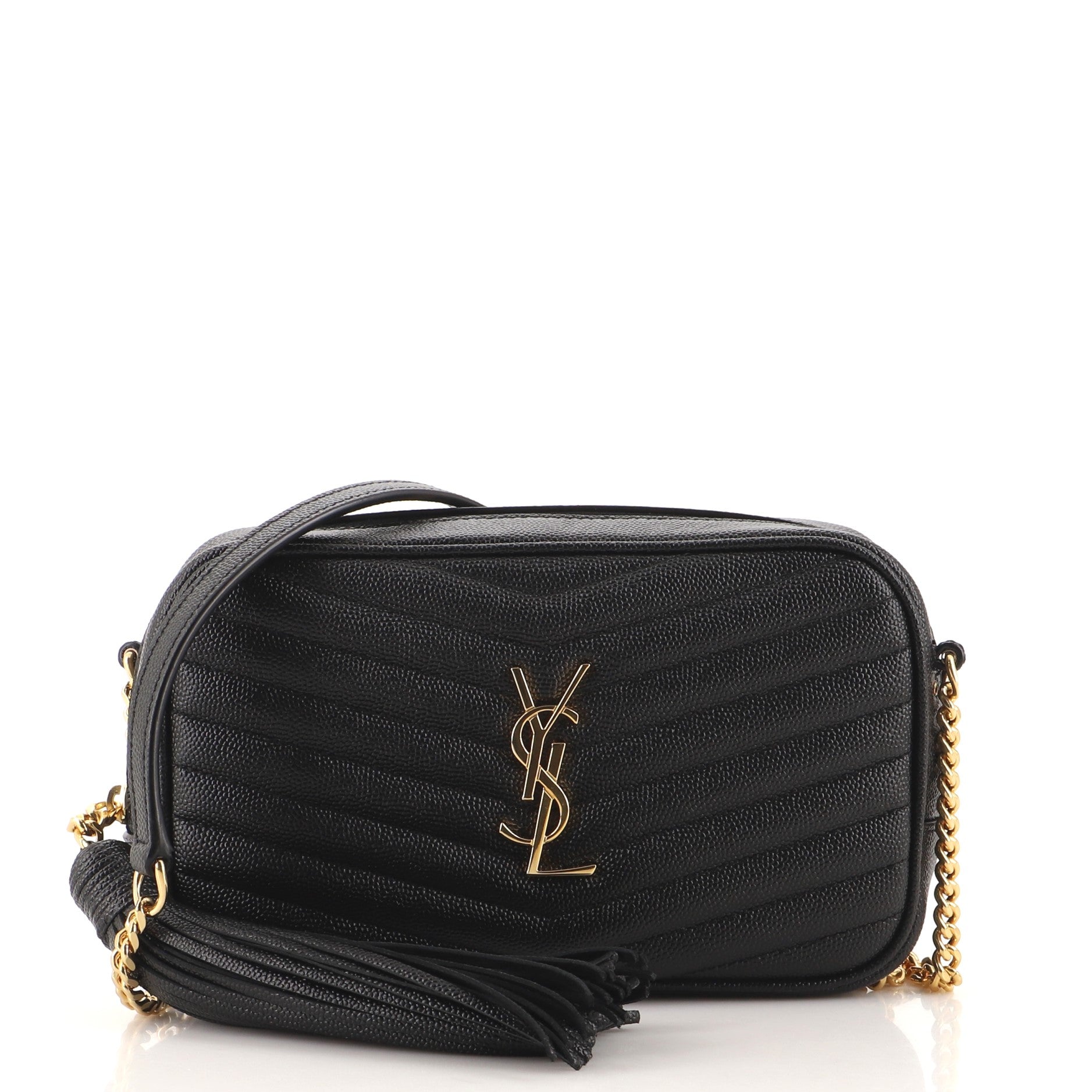 Lou Camera Bag Matelasse Chevron Leather Mini